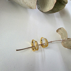 Double Huggie Earrings