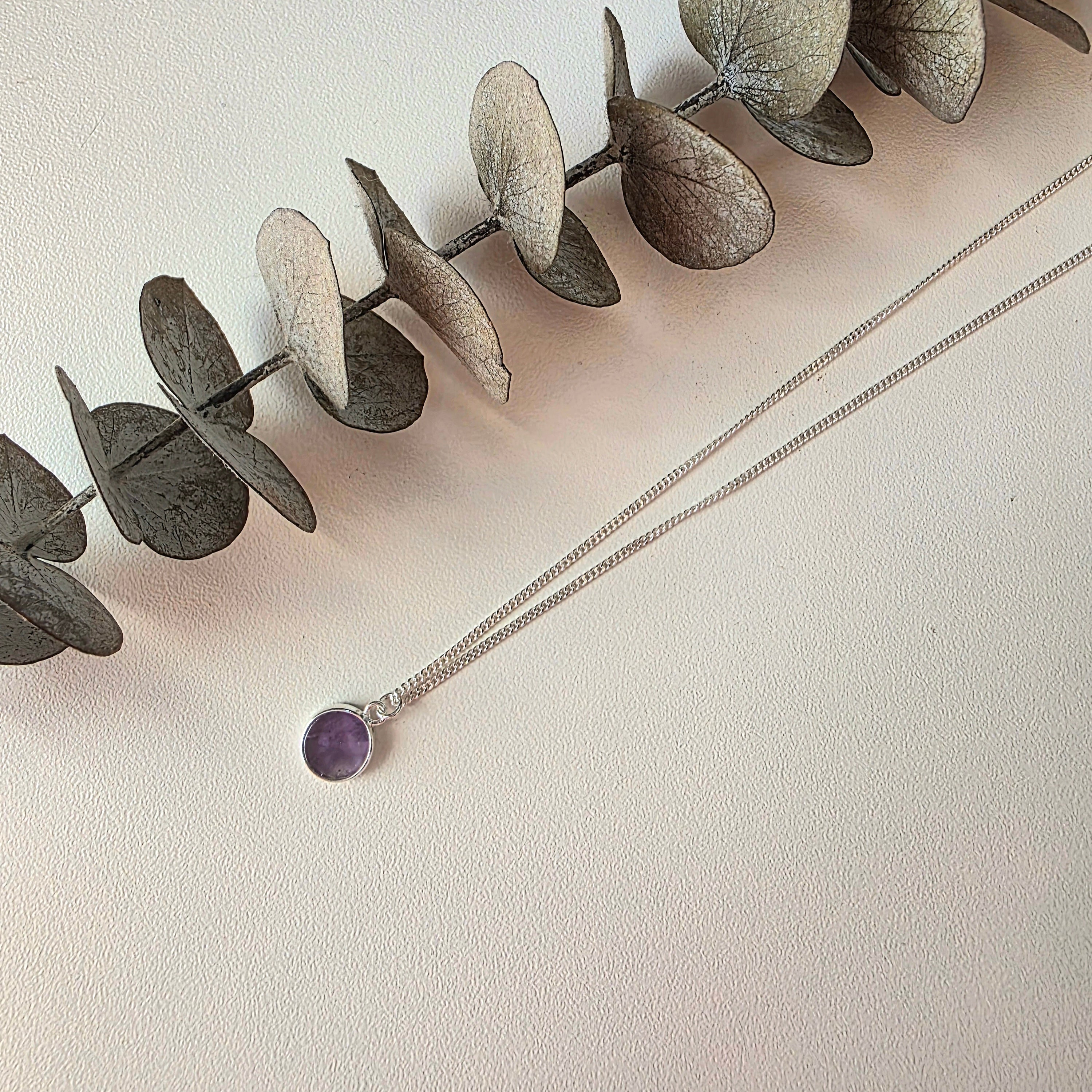 Handcrafted Amethyst Necklace necklace by Lae Jewellery