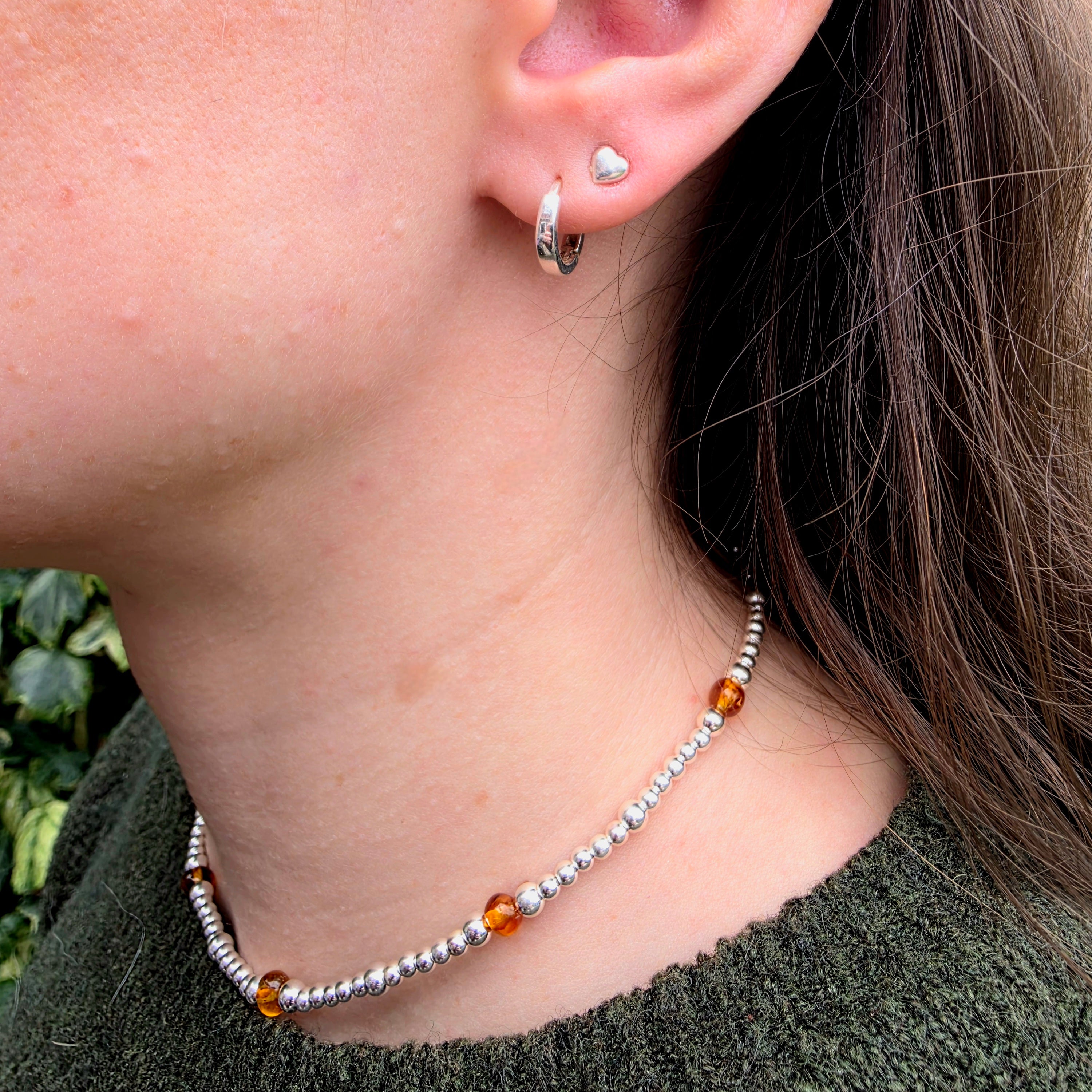Baltic Amber Collarbone Necklace