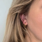 Squoval Huggie Earrings