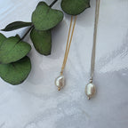 Gold Freshwater Pearl Necklace