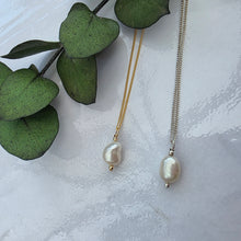 Load image into Gallery viewer, Gold Freshwater Pearl Necklace
