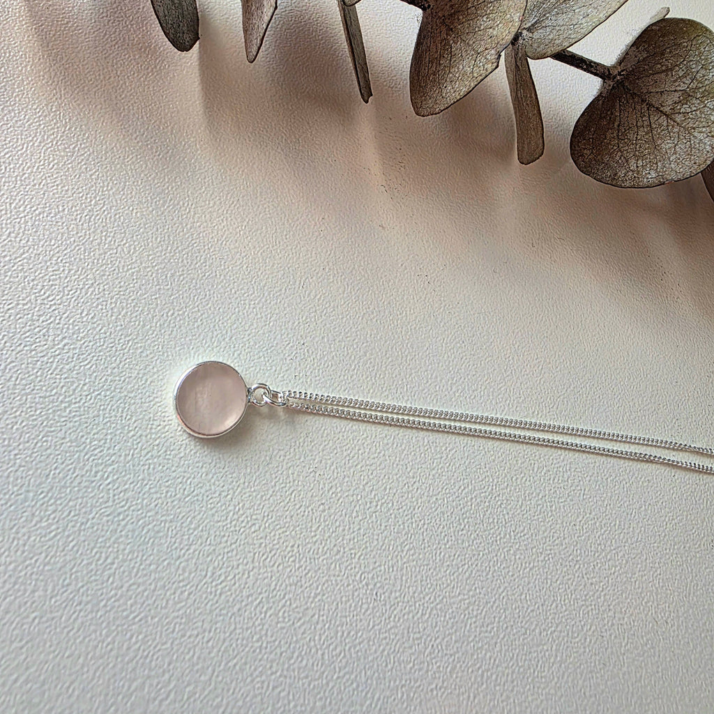Handcrafted Rose Quartz Necklace necklace by Lae Jewellery - image 2