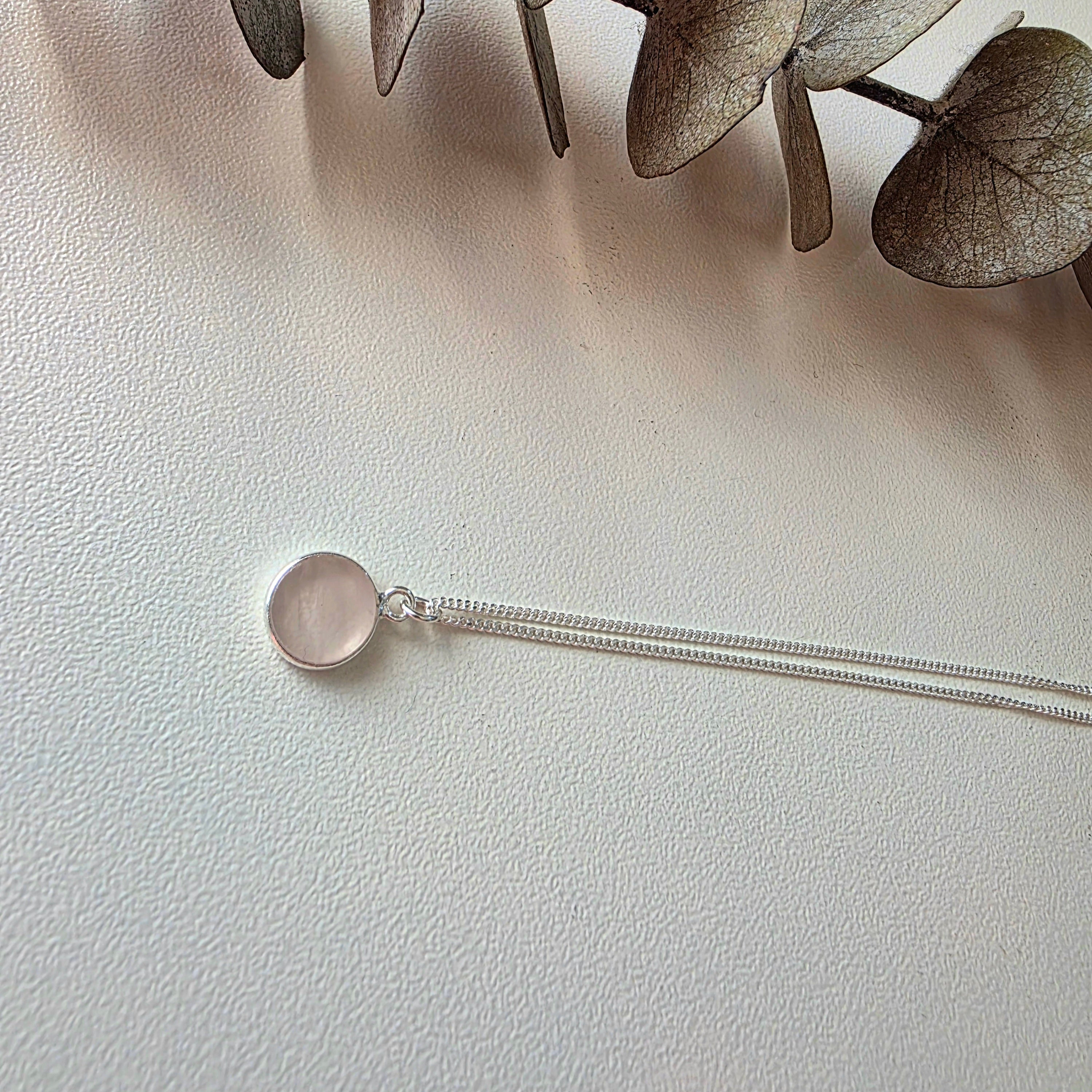 Handcrafted Rose Quartz Necklace necklace by Lae Jewellery - image 2