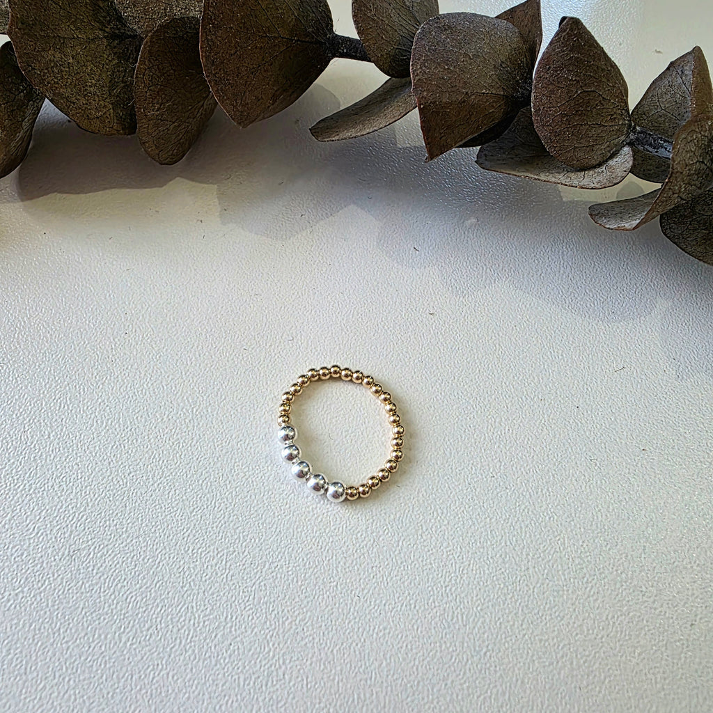 Statement Silver Mixed Metal Ring