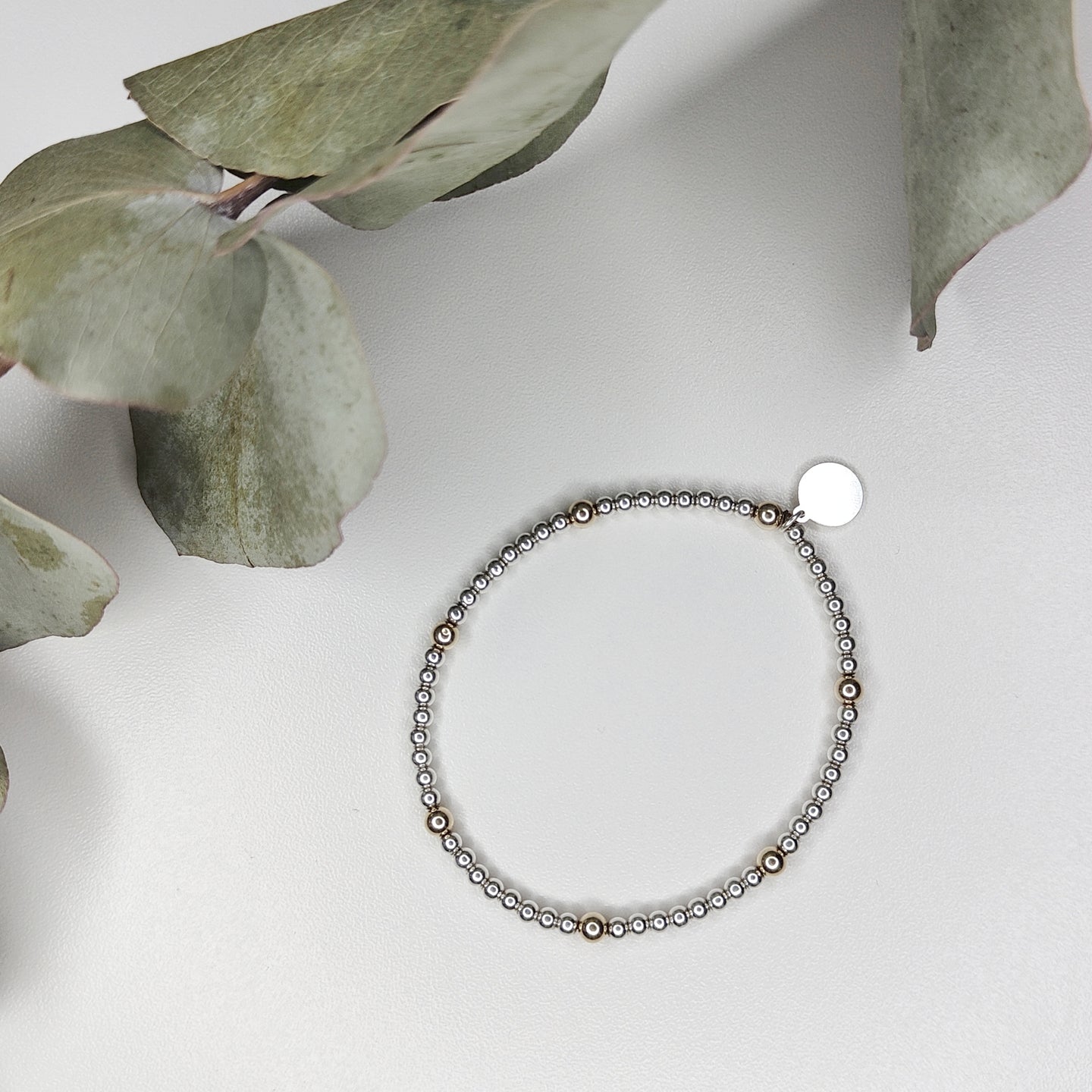 14ct Gold Filled and Sterling Silver Bracelet